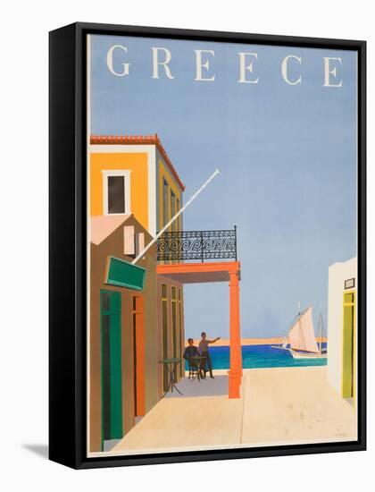 Greece Poster-null-Framed Stretched Canvas