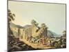 Greece, Samos Island, Ruins of Ancient Temple, 1805-Luigi Mayer-Mounted Giclee Print