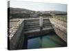 Greece, Southern Aegean, Cyclades Islands, Delos, Minoan Fountain at Archaeological Site-null-Stretched Canvas