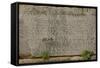 Greece. Sparta. Inscription on the Stone. Greek Writing-null-Framed Stretched Canvas