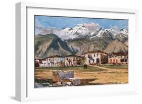 Greece, Sparta, Taygetus-John Fulleylove-Framed Art Print