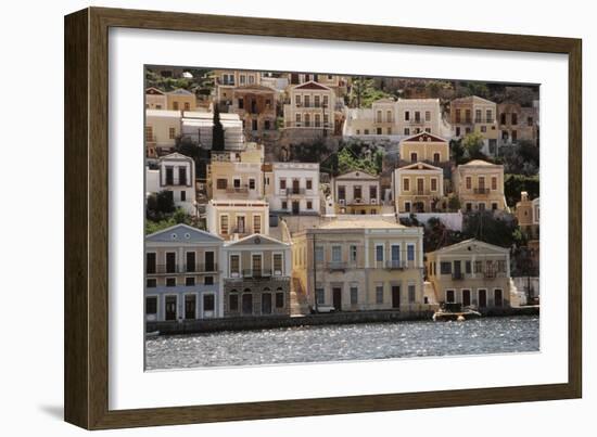 Greece, Symi, View of House at Symi Islands-Ali Kabas-Framed Photographic Print