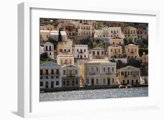 Greece, Symi, View of House at Symi Islands-Ali Kabas-Framed Photographic Print