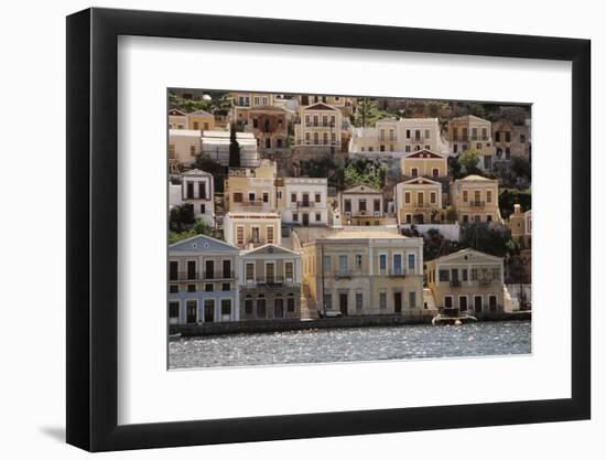 Greece, Symi, View of House at Symi Islands-Ali Kabas-Framed Premium Photographic Print