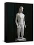 Greece, Thebes, Statue of Kouros from Monte Ptoon Shrine of Apollo-null-Framed Stretched Canvas