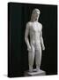 Greece, Thebes, Statue of Kouros from Monte Ptoon Shrine of Apollo-null-Stretched Canvas