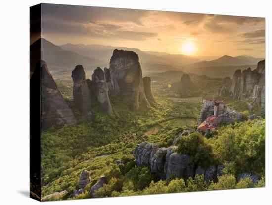 Greece, Thessaly, Meteora, Holy Monastery of Rousanou-Michele Falzone-Stretched Canvas