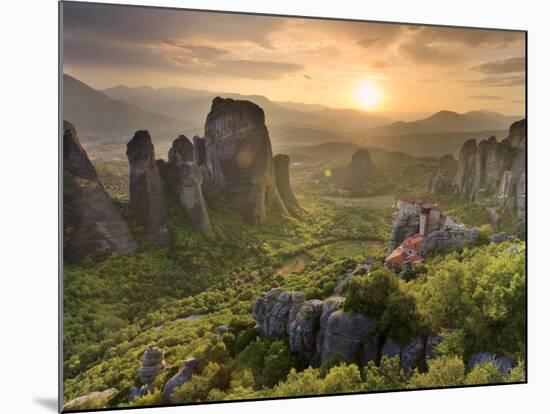 Greece, Thessaly, Meteora, Holy Monastery of Rousanou-Michele Falzone-Mounted Photographic Print