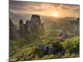 Greece, Thessaly, Meteora, Holy Monastery of Rousanou-Michele Falzone-Mounted Photographic Print