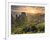 Greece, Thessaly, Meteora, Holy Monastery of Rousanou-Michele Falzone-Framed Photographic Print