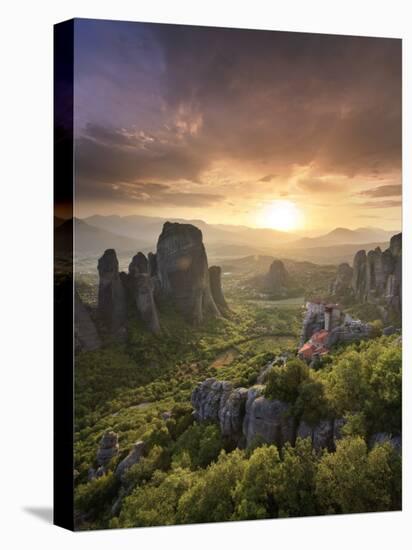 Greece, Thessaly, Meteora, Holy Monastery of Rousanou-Michele Falzone-Stretched Canvas