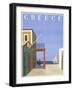 Greece Travel Poster-null-Framed Photographic Print