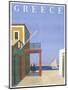 Greece Travel Poster-null-Mounted Photographic Print