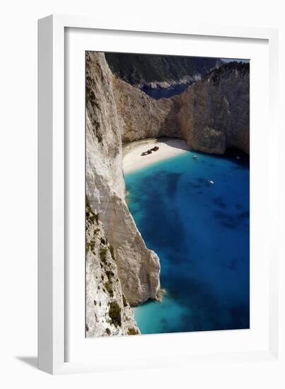 Greece, Zakynthos Island, Navagio Beach, Ionian Islands-null-Framed Giclee Print