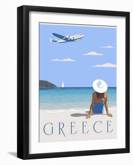 Greece-Steve Thomas-Framed Giclee Print