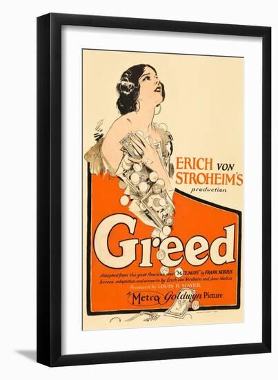 Greed, Zasu Pitts, 1924-null-Framed Art Print