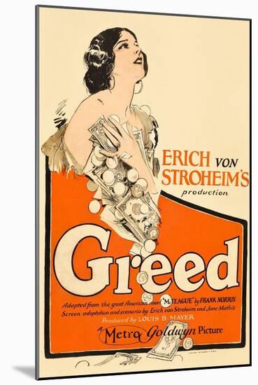 Greed, Zasu Pitts, 1924-null-Mounted Art Print