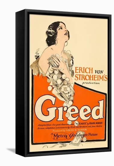 Greed, Zasu Pitts, 1924-null-Framed Stretched Canvas