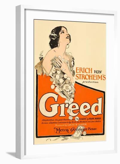 Greed, Zasu Pitts, 1924-null-Framed Art Print