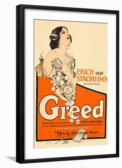 Greed, Zasu Pitts, 1924-null-Framed Art Print