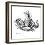 Greedy Frog, Conceptual Artwork-Bill Sanderson-Framed Photographic Print