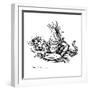 Greedy Frog, Conceptual Artwork-Bill Sanderson-Framed Photographic Print