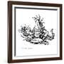 Greedy Frog, Conceptual Artwork-Bill Sanderson-Framed Photographic Print