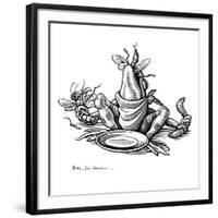 Greedy Frog, Conceptual Artwork-Bill Sanderson-Framed Photographic Print