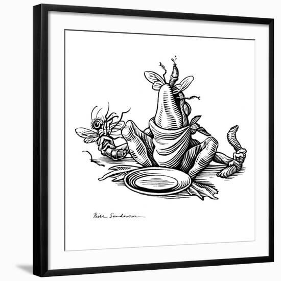 Greedy Frog, Conceptual Artwork-Bill Sanderson-Framed Photographic Print