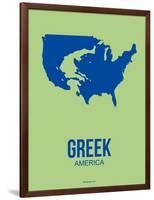 Greek America Poster 2-NaxArt-Framed Art Print