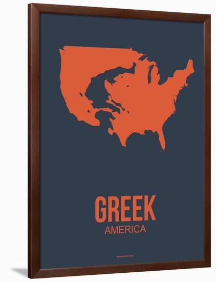 Greek America Poster 3-NaxArt-Framed Art Print