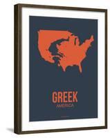 Greek America Poster 3-NaxArt-Framed Art Print