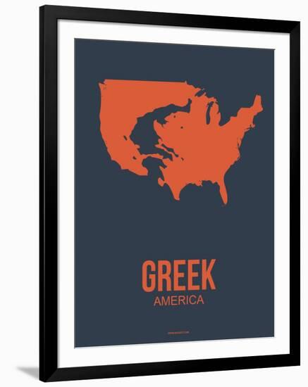 Greek America Poster 3-NaxArt-Framed Art Print