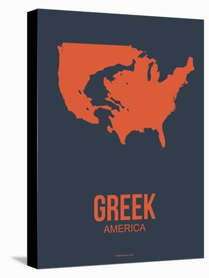 Greek America Poster 3-NaxArt-Stretched Canvas