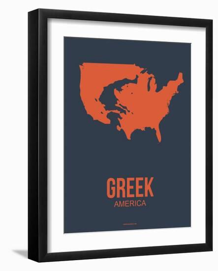 Greek America Poster 3-NaxArt-Framed Art Print