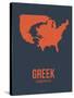 Greek America Poster 3-NaxArt-Stretched Canvas