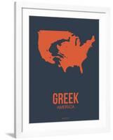 Greek America Poster 3-NaxArt-Framed Art Print