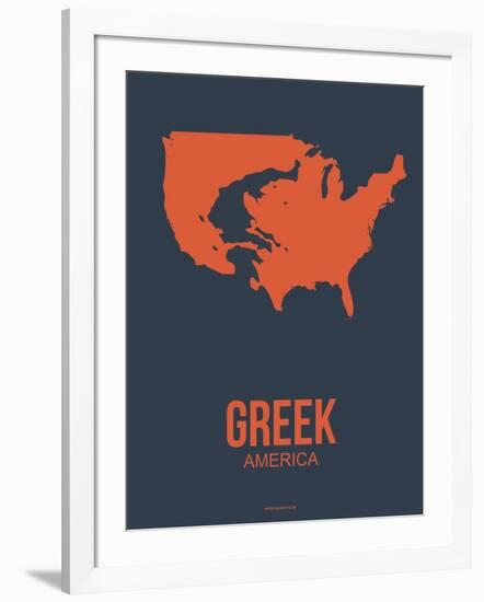 Greek America Poster 3-NaxArt-Framed Art Print