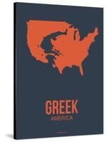 Greek America Poster 3-NaxArt-Stretched Canvas