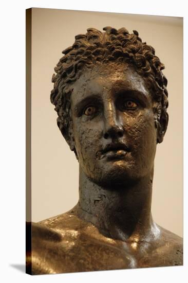 Greek Art. Greece. 4th Century Bce. Bronze Statue of a Youung Identified as Perseus or Paris. Bust-null-Stretched Canvas