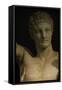 Greek Art. Hermes and Dionysus Child. Sculpture by Praxiteles. Greece-null-Framed Stretched Canvas