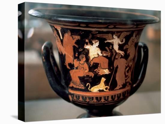 Greek Art. Krater Depicting Parties Idle. Dated to 4th Century BC. National Archaeological…-null-Stretched Canvas