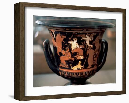 Greek Art. Krater Depicting Parties Idle. Dated to 4th Century BC. National Archaeological…-null-Framed Giclee Print