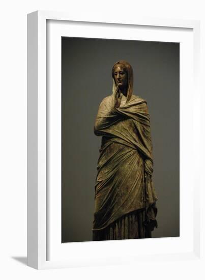 Greek Art. The Lady of Kalymnos. Bronze Statue-null-Framed Giclee Print