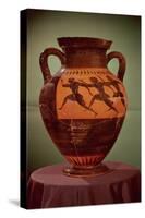 Greek Black-Figure Amphora Depicting Runners in a Race, 600-550 BC-null-Stretched Canvas