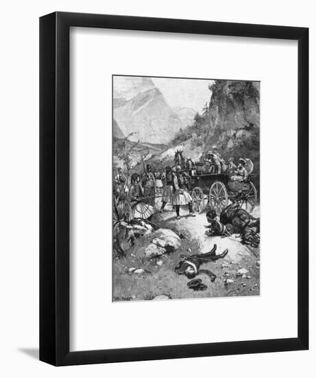 Greek Brigands-null-Framed Art Print