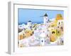 Greek Buildings I-Carla Daly-Framed Art Print