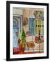 Greek Caf? II-Danielle Harrington-Framed Art Print