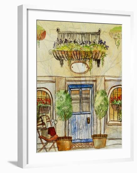 Greek Caf? IV-Danielle Harrington-Framed Art Print