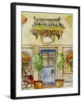 Greek Caf? IV-Danielle Harrington-Framed Art Print